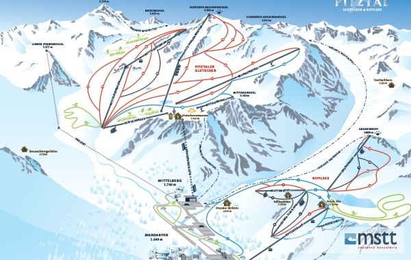 Pitztal ski map