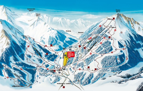 Präbichl ski map