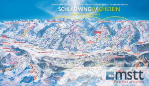 Schladming - Dachstein ski map