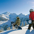 zwei+Snowboarder+am+Wiedersbergerhorn+Alpbach