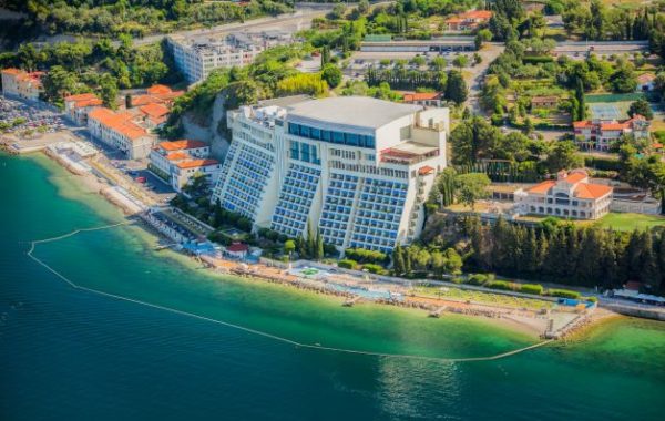 Grand hotel Bernardin-beach-panorama-from-air
